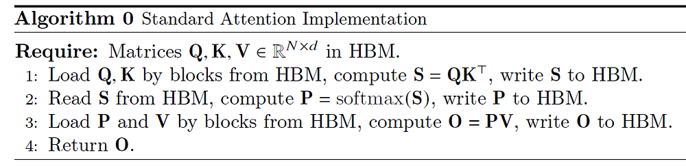 标准注意力机制的物理访存路径:频繁且昂贵的 HBM 读写